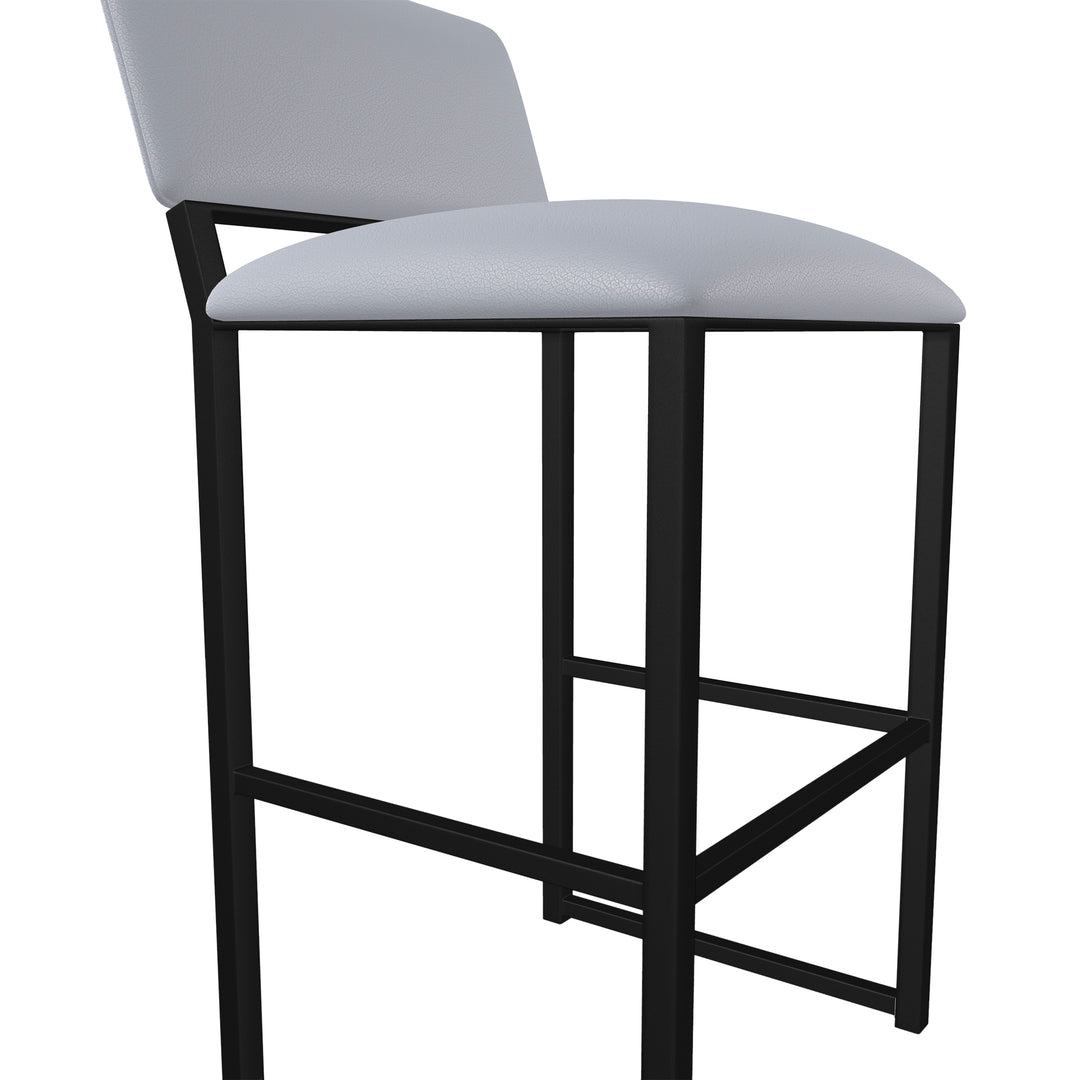 19.5"W x 18"D x 39"H / Charcoal Gray/Sable Onyx