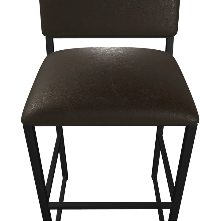 19.5"W x 18"D x 39"H / Rich Brown/Sable Onyx