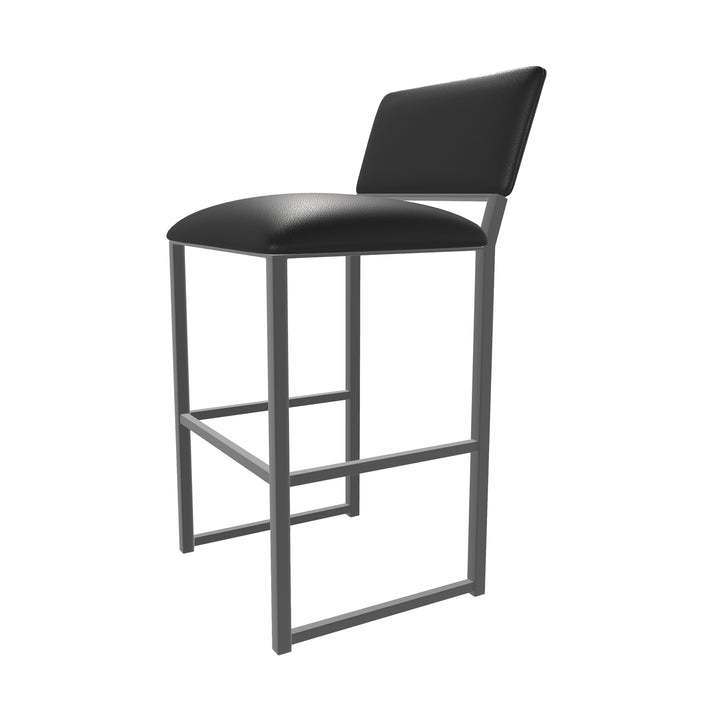 19.5"W x 18"D x 39"H / Licorice Black/Firestone Grey