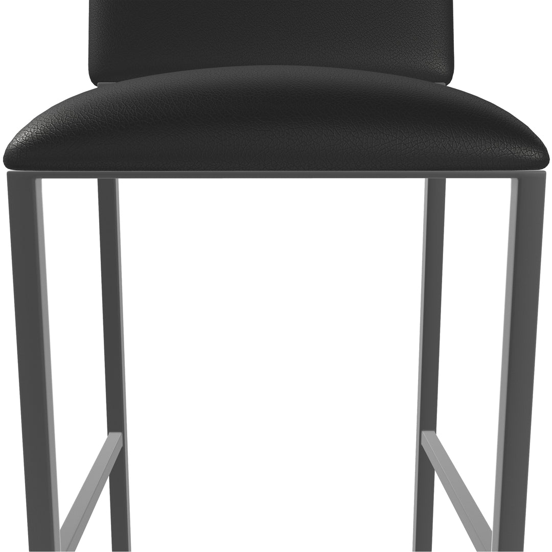 19.5"W x 18"D x 39"H / Licorice Black/Firestone Grey