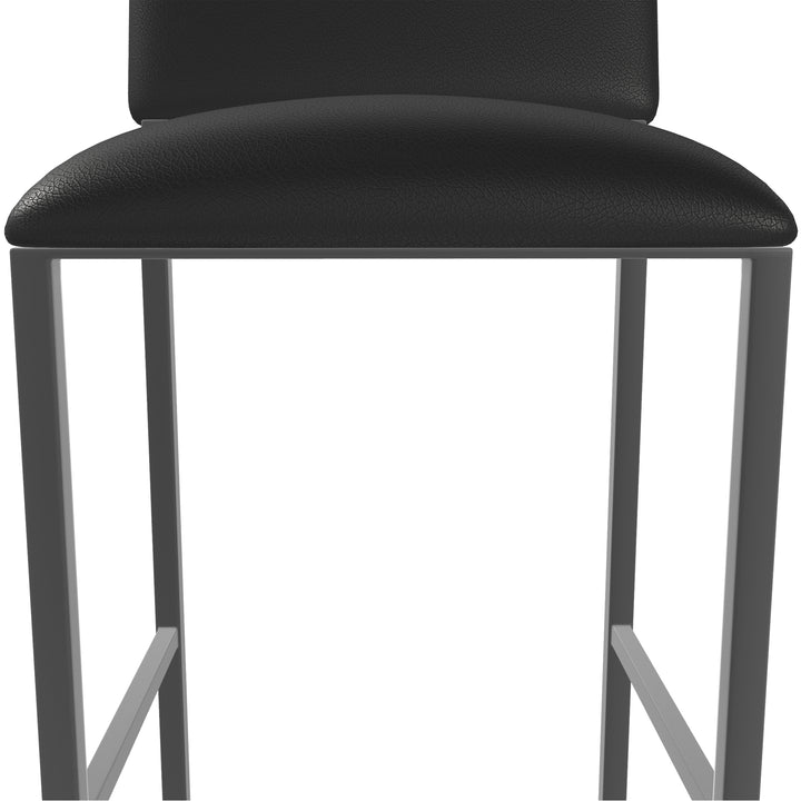 19.5"W x 18"D x 39"H / Licorice Black/Firestone Grey