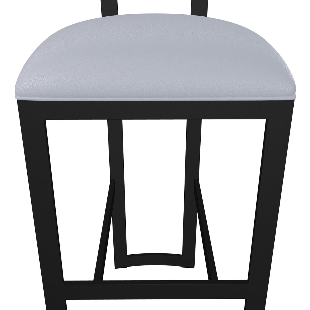 17.5"W x 18.75"D x 38.5"H / Charcoal Gray/Sable Onyx