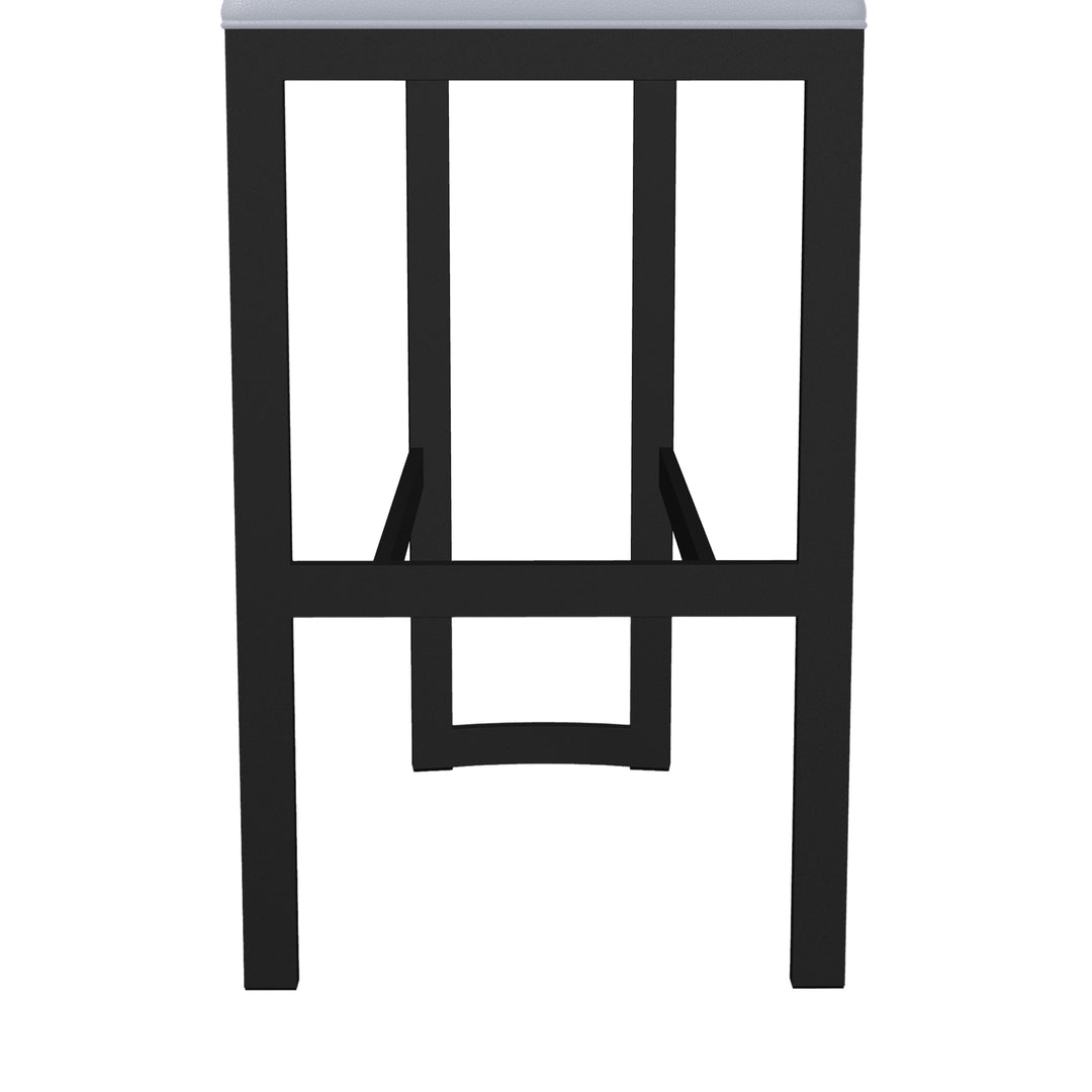 17.5"W x 18.75"D x 38.5"H / Charcoal Gray/Sable Onyx