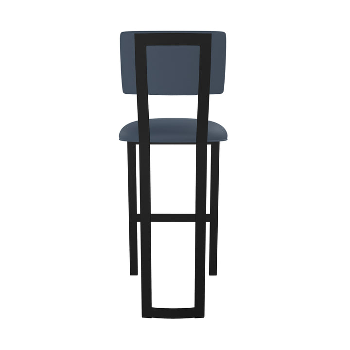 17.5"W x 18.75"D x 38.5"H / Midnight Blue/Sable Onyx