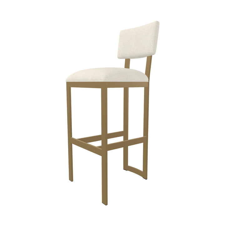 17.5"W x 18.75"D x 38.5"H / Italian Cream/Milky Gold