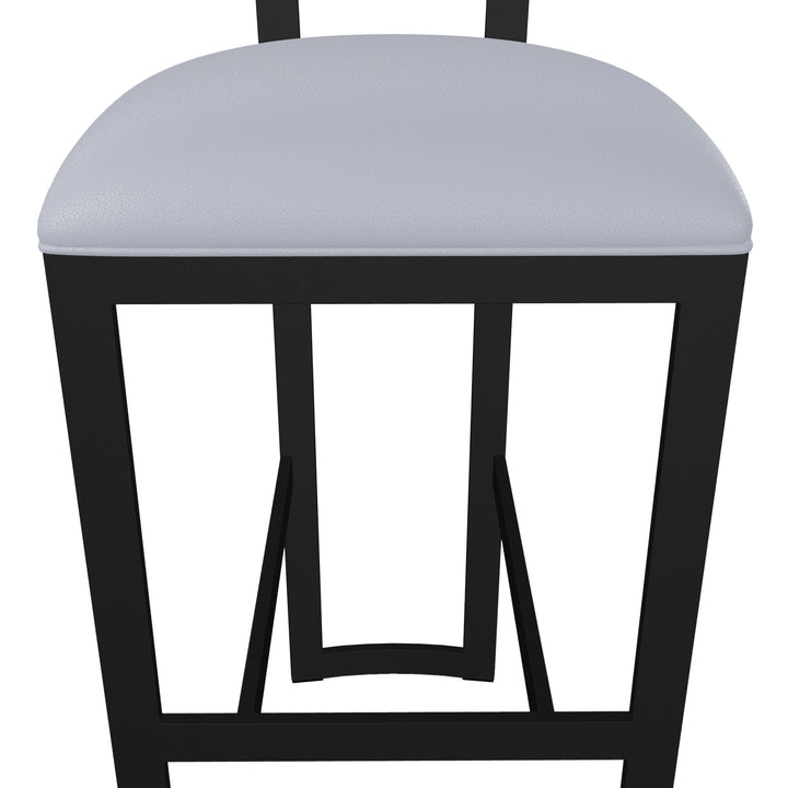 17.5"W x 18.75"D x 42.5"H / Charcoal Gray/Sable Onyx