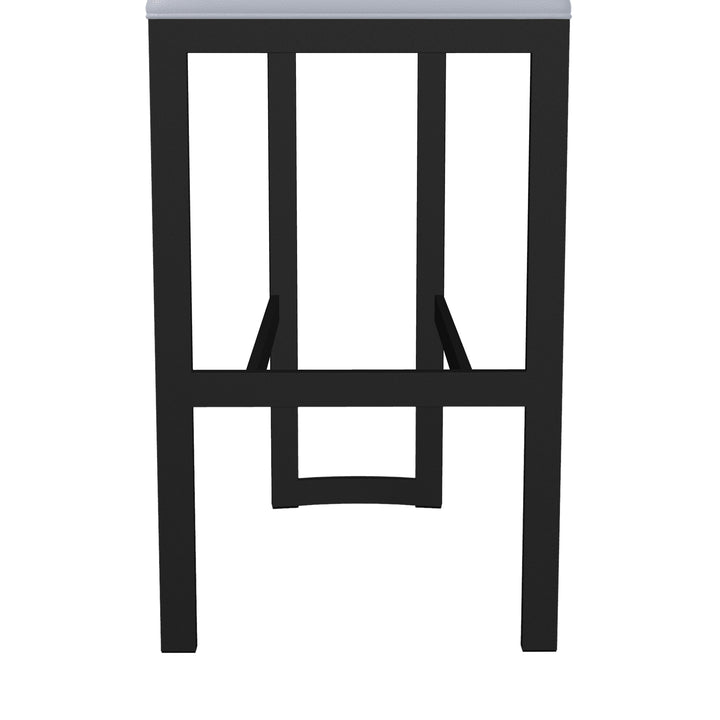 17.5"W x 18.75"D x 42.5"H / Charcoal Gray/Sable Onyx