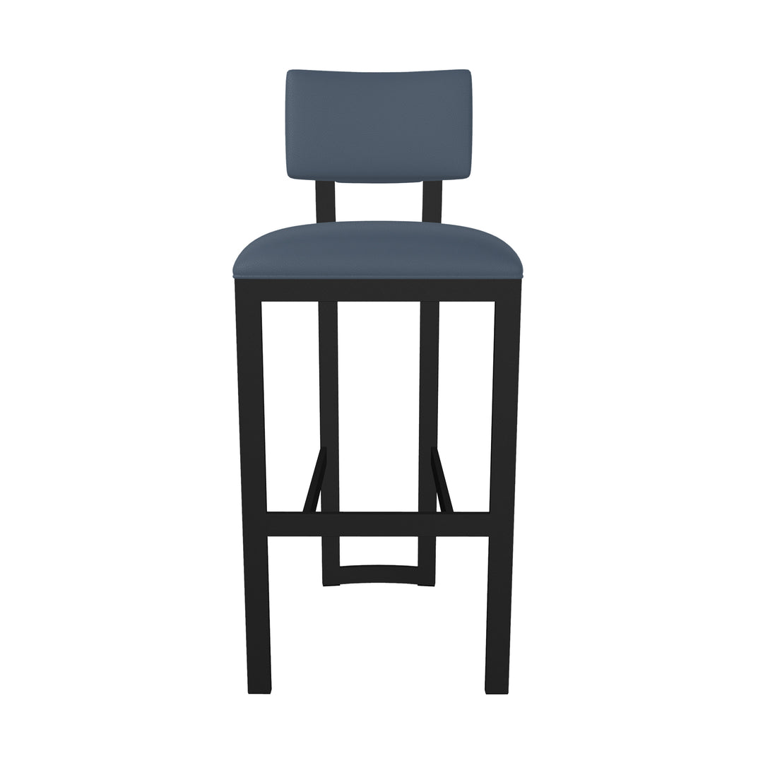 17.5"W x 18.75"D x 42.5"H / Midnight Blue/Sable Onyx