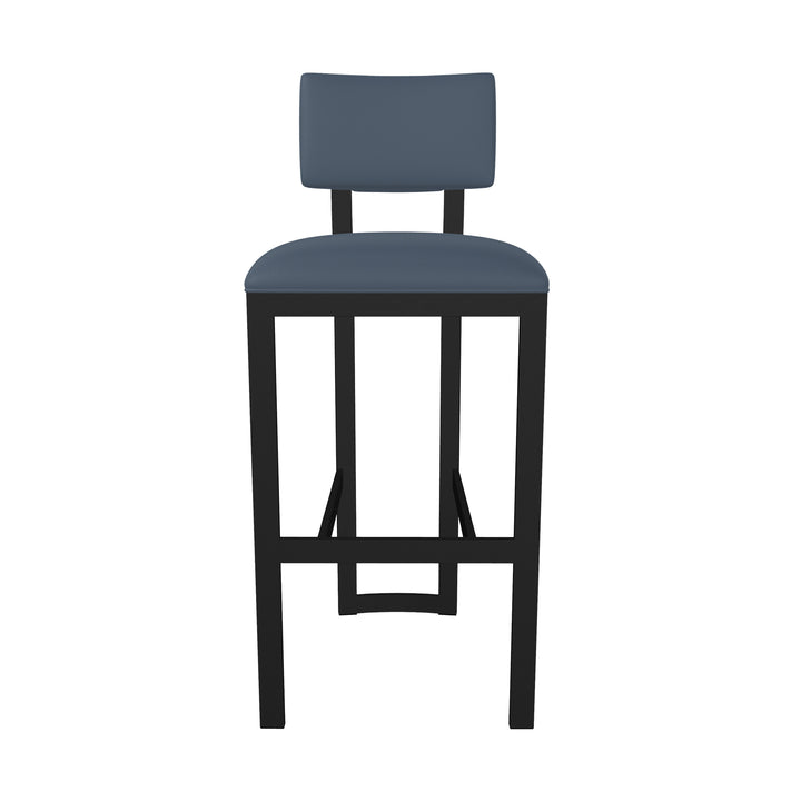 17.5"W x 18.75"D x 42.5"H / Midnight Blue/Sable Onyx