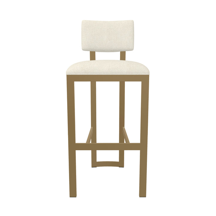 17.5"W x 18.75"D x 42.5"H / Italian Cream/Milky Gold