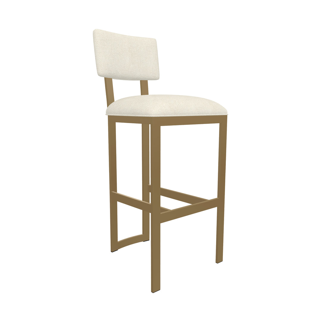 17.5"W x 18.75"D x 42.5"H / Italian Cream/Milky Gold