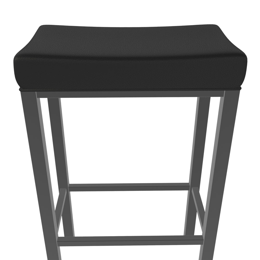 18"W x 11"D x 26"H / Licorice Black/Firestone Grey