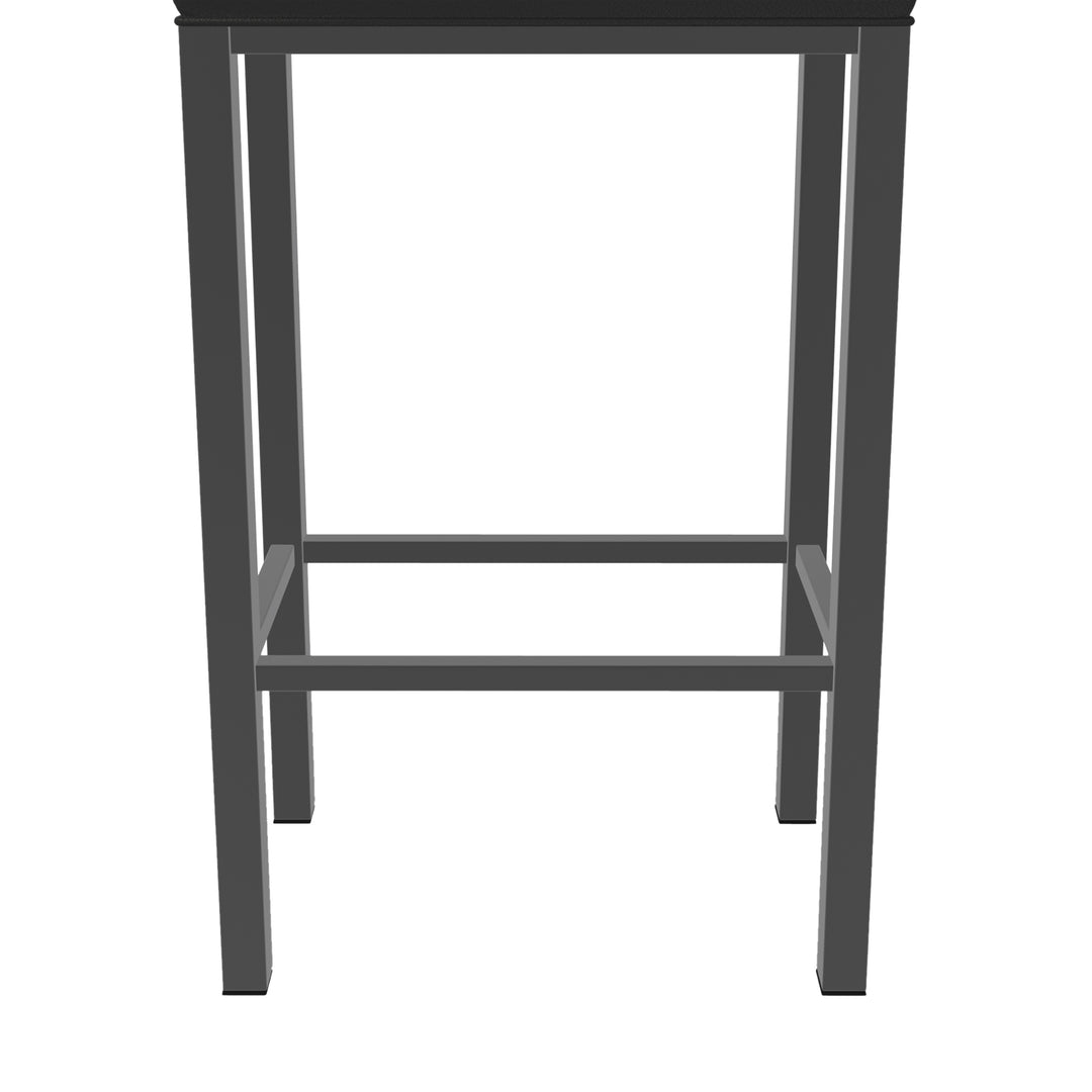 18"W x 11"D x 26"H / Licorice Black/Firestone Grey