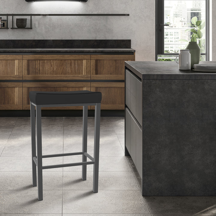 18"W x 11"D x 26"H / Licorice Black/Firestone Grey