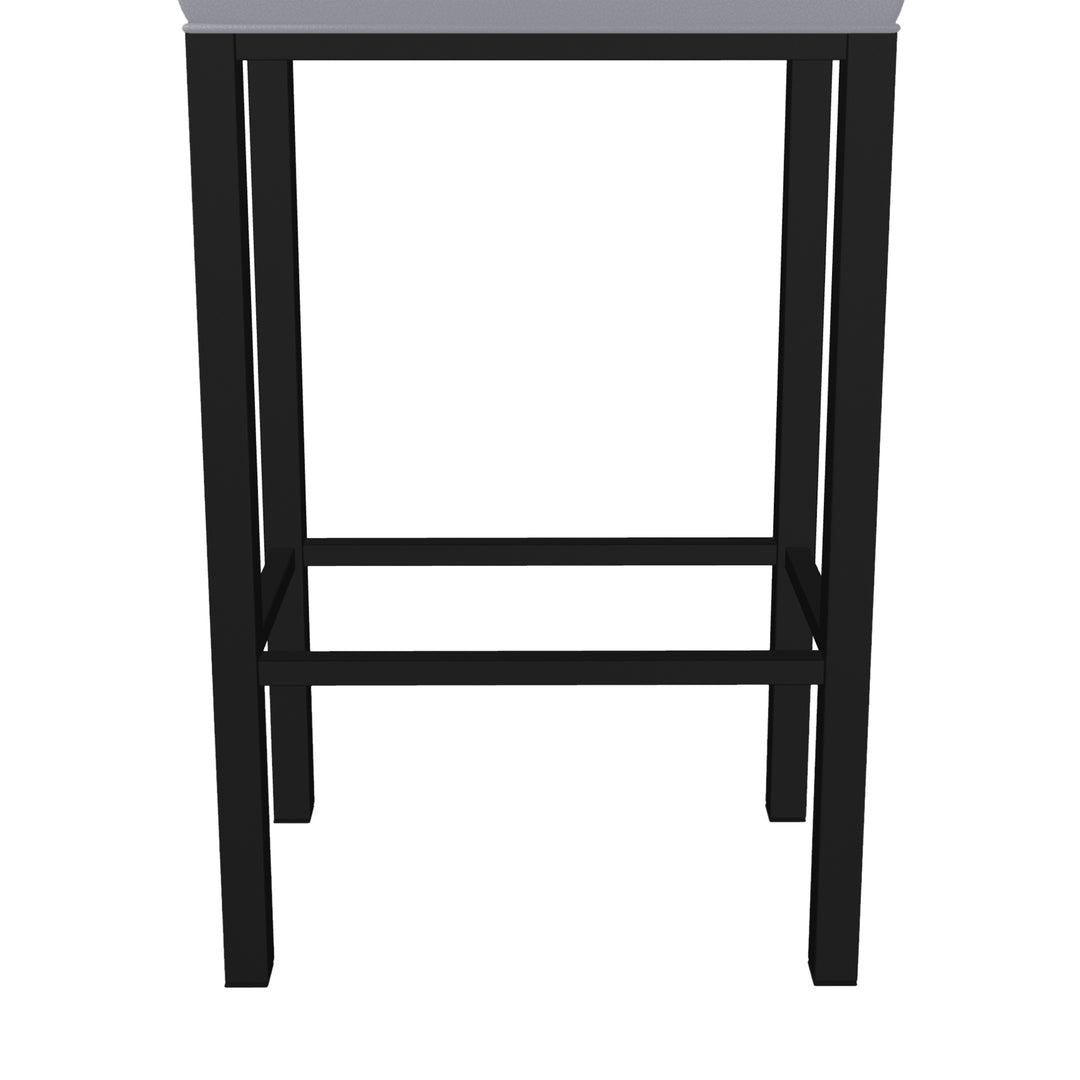 18"W x 11"D x 30"H / Charcoal Gray/Sable Onyx