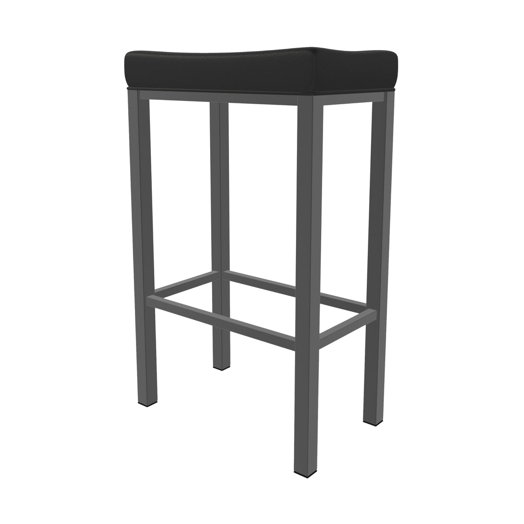 18"W x 11"D x 30"H / Licorice Black/Firestone Grey