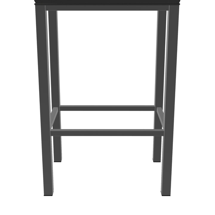 18"W x 11"D x 30"H / Licorice Black/Firestone Grey