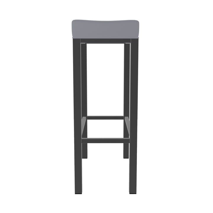 18"W x 11"D x 30"H / Charcoal Gray/Firestone Grey