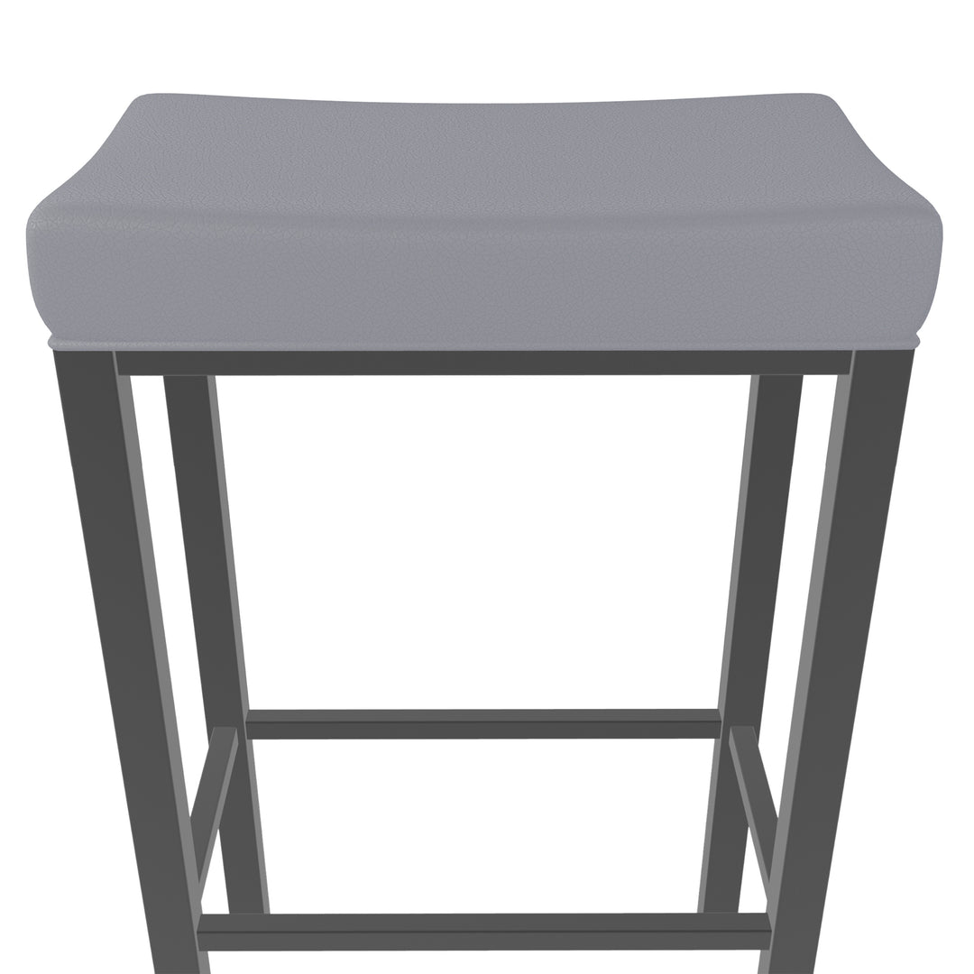 18"W x 11"D x 30"H / Charcoal Gray/Firestone Grey