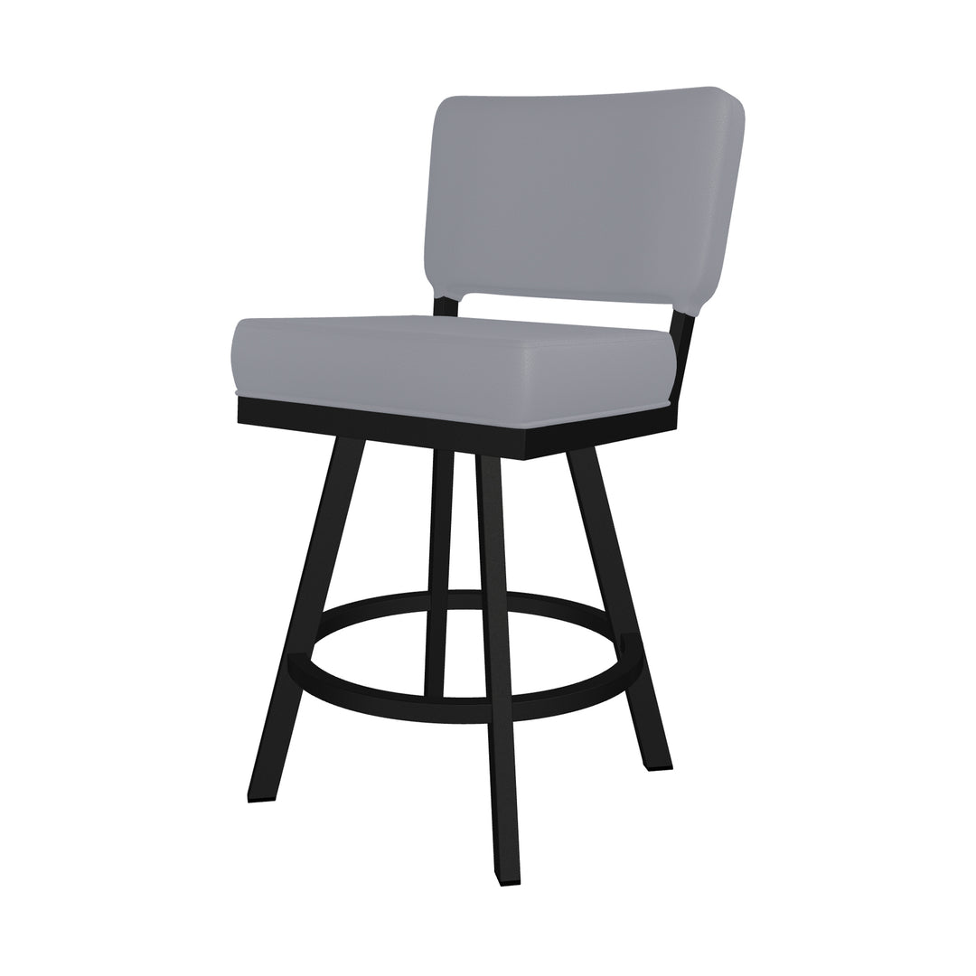 19.75"W x 23.5"D x 40"H / Charcoal Gray/Sable Onyx