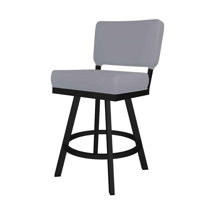 19.75"W x 23.5"D x 40"H / Charcoal Gray/Sable Onyx