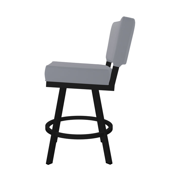 19.75"W x 23.5"D x 40"H / Charcoal Gray/Sable Onyx