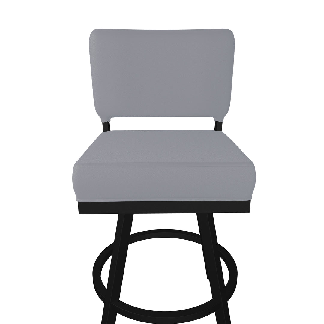 19.75"W x 23.5"D x 40"H / Charcoal Gray/Sable Onyx