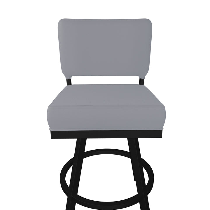 19.75"W x 23.5"D x 40"H / Charcoal Gray/Sable Onyx