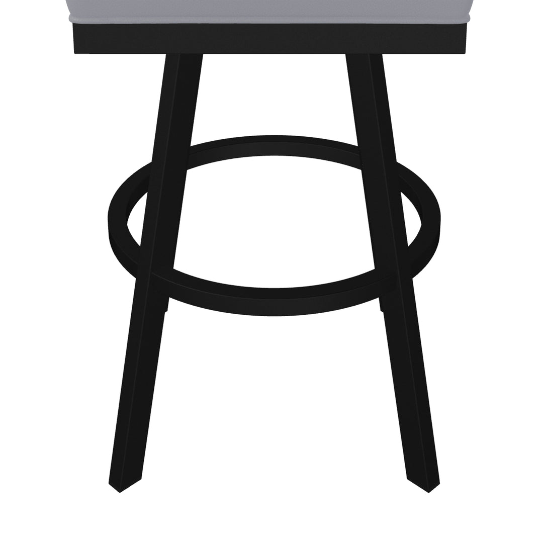 19.75"W x 23.5"D x 40"H / Charcoal Gray/Sable Onyx