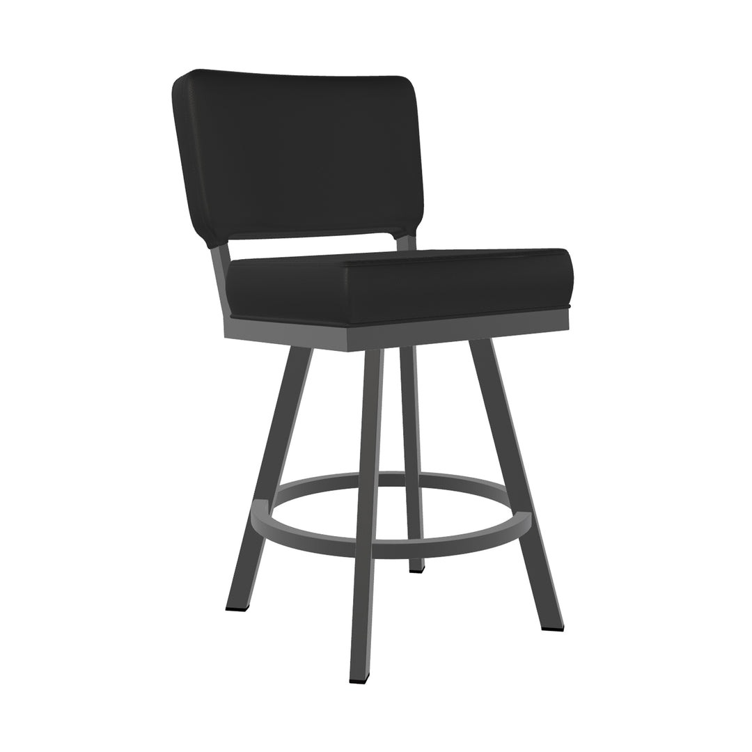 19.75"W x 23.5"D x 40"H / Licorice Black/Firestone Grey