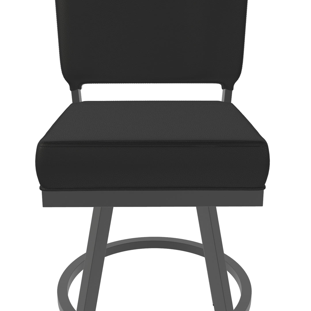 19.75"W x 23.5"D x 40"H / Licorice Black/Firestone Grey