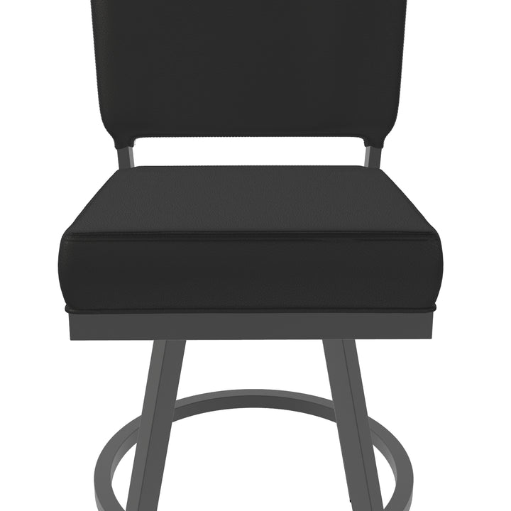 19.75"W x 23.5"D x 40"H / Licorice Black/Firestone Grey