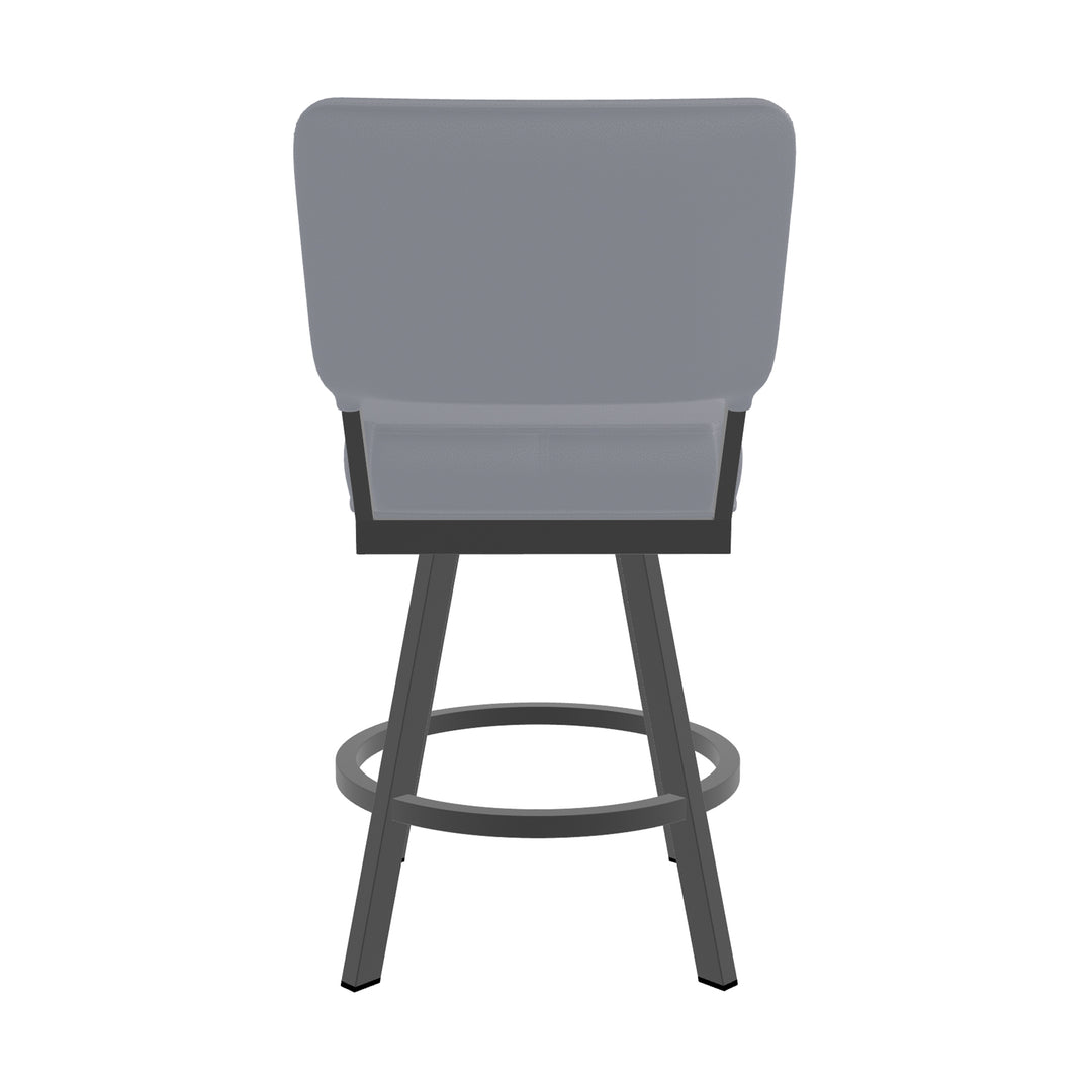 19.75"W x 23.5"D x 40"H / Charcoal Gray/Firestone Grey