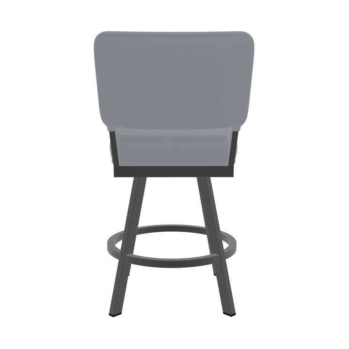 19.75"W x 23.5"D x 40"H / Charcoal Gray/Firestone Grey