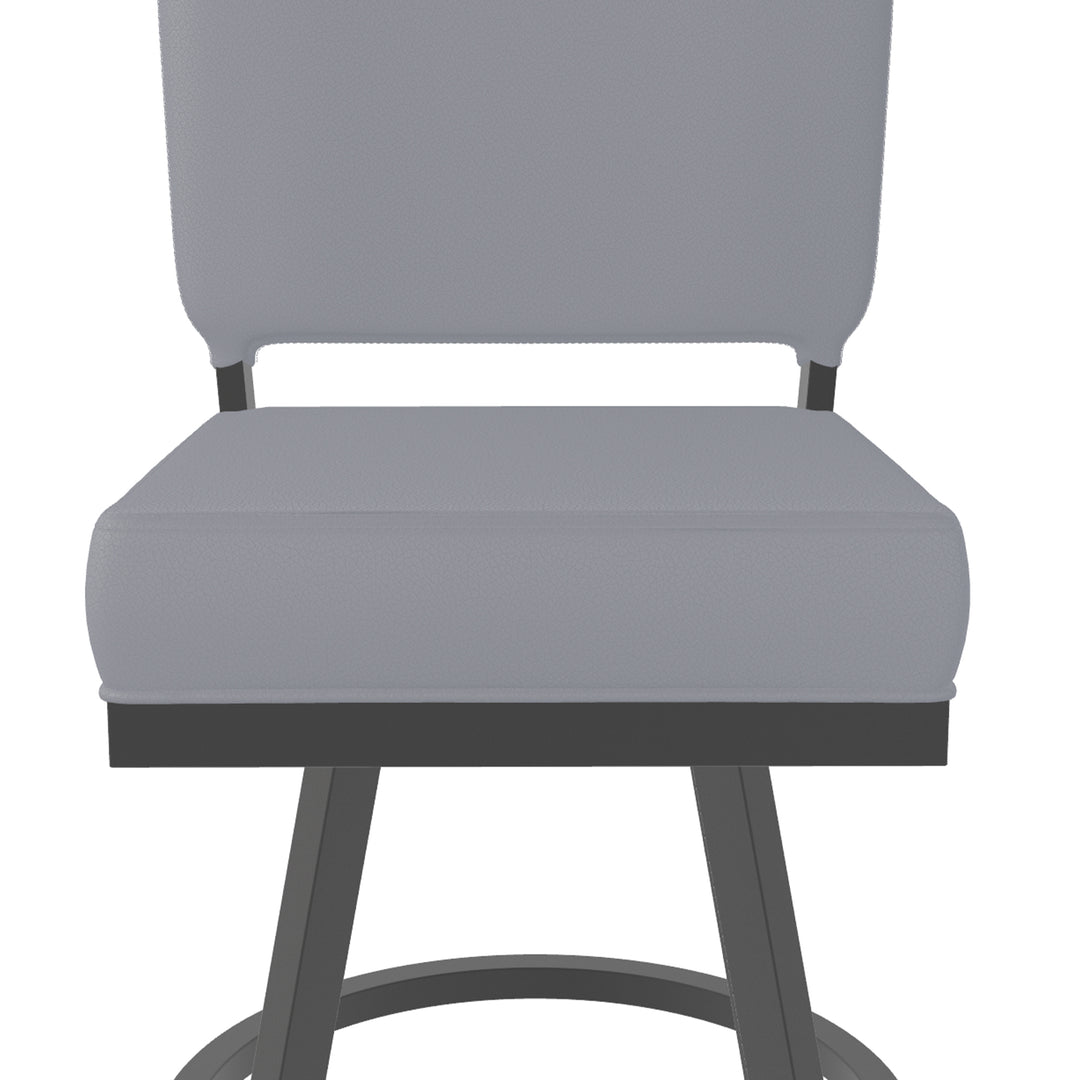 19.75"W x 23.5"D x 40"H / Charcoal Gray/Firestone Grey