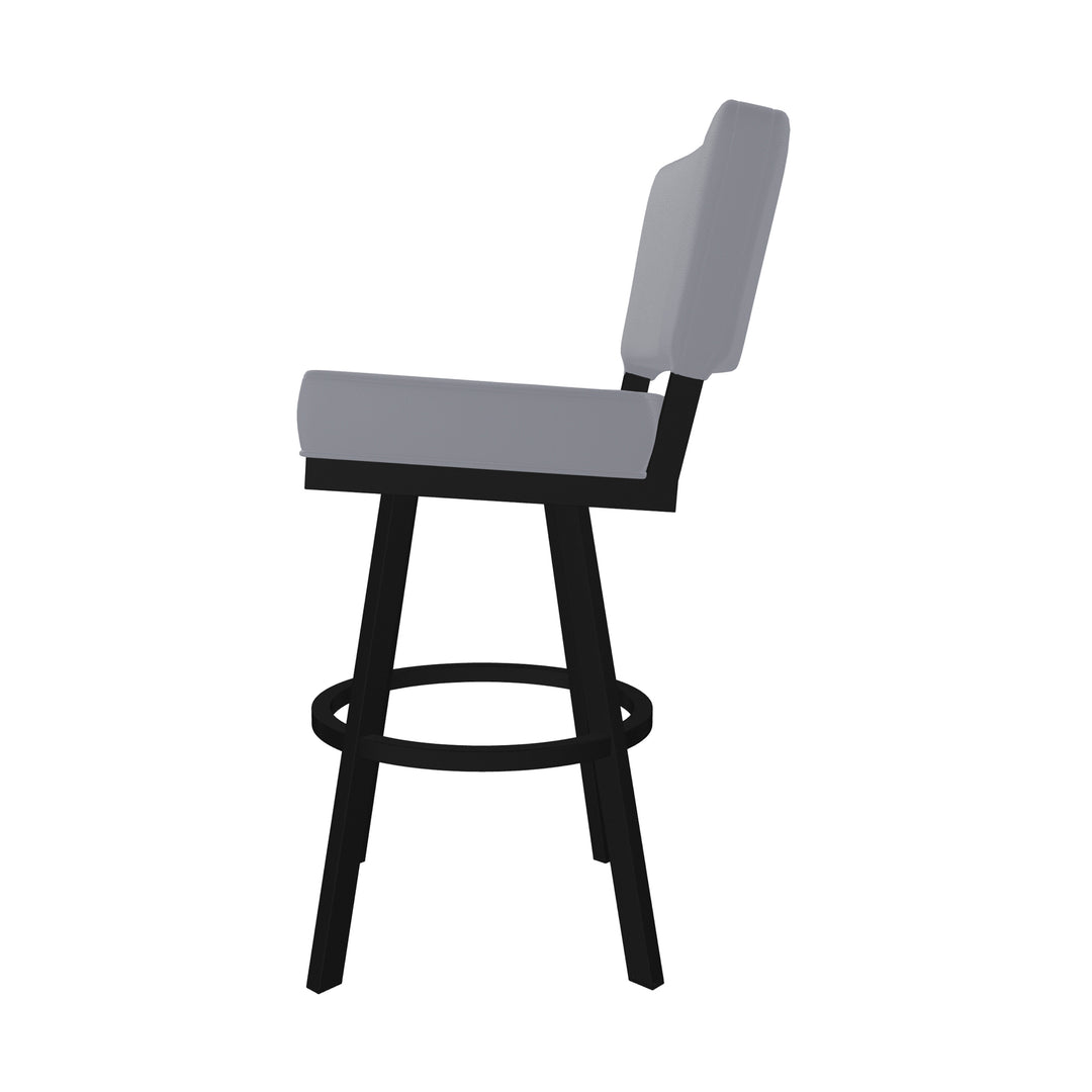 19.75"W x 23.5"D x 44"H / Charcoal Gray/Sable Onyx