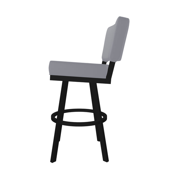 19.75"W x 23.5"D x 44"H / Charcoal Gray/Sable Onyx