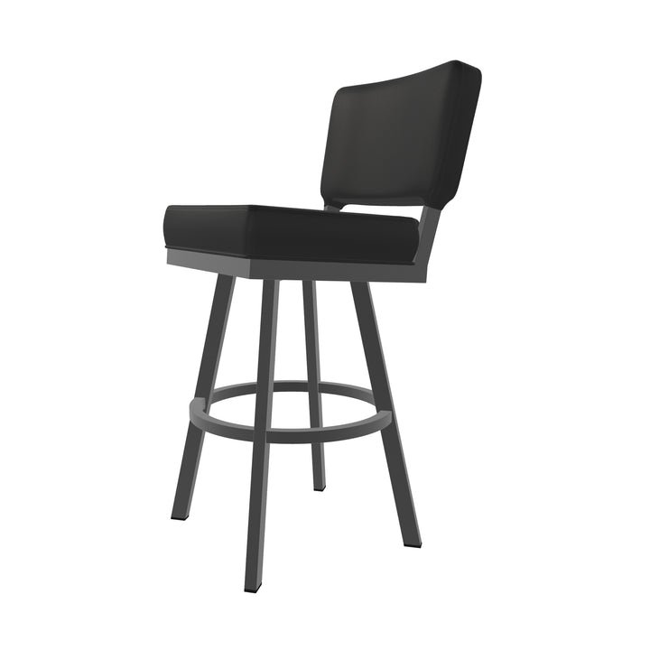 19.75"W x 23.5"D x 44"H / Licorice Black/Firestone Grey