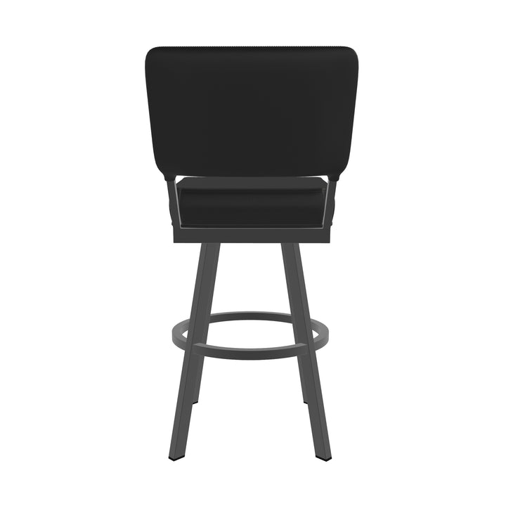 19.75"W x 23.5"D x 44"H / Licorice Black/Firestone Grey