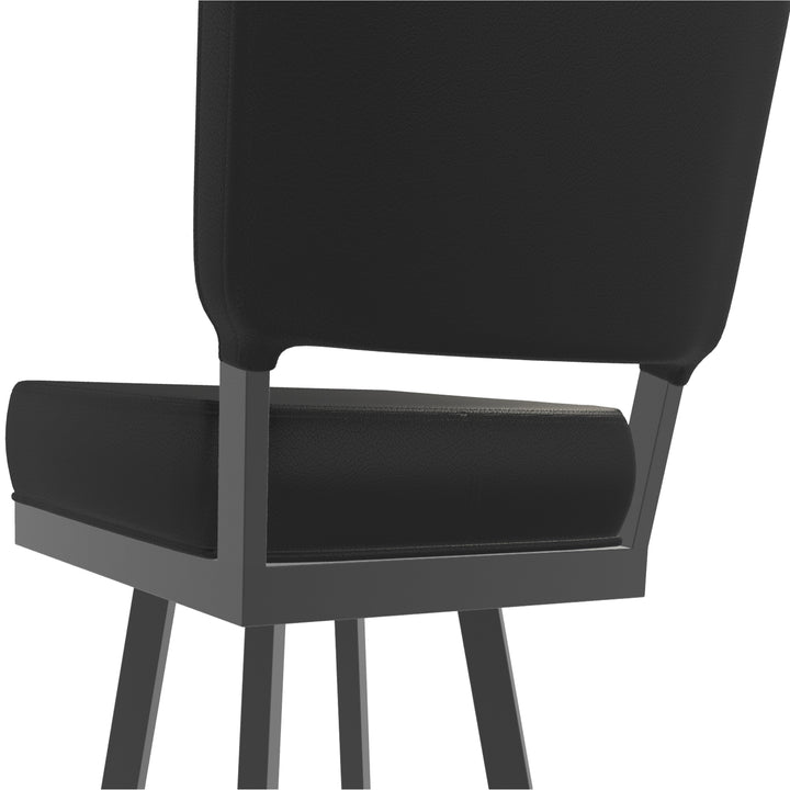 19.75"W x 23.5"D x 44"H / Licorice Black/Firestone Grey