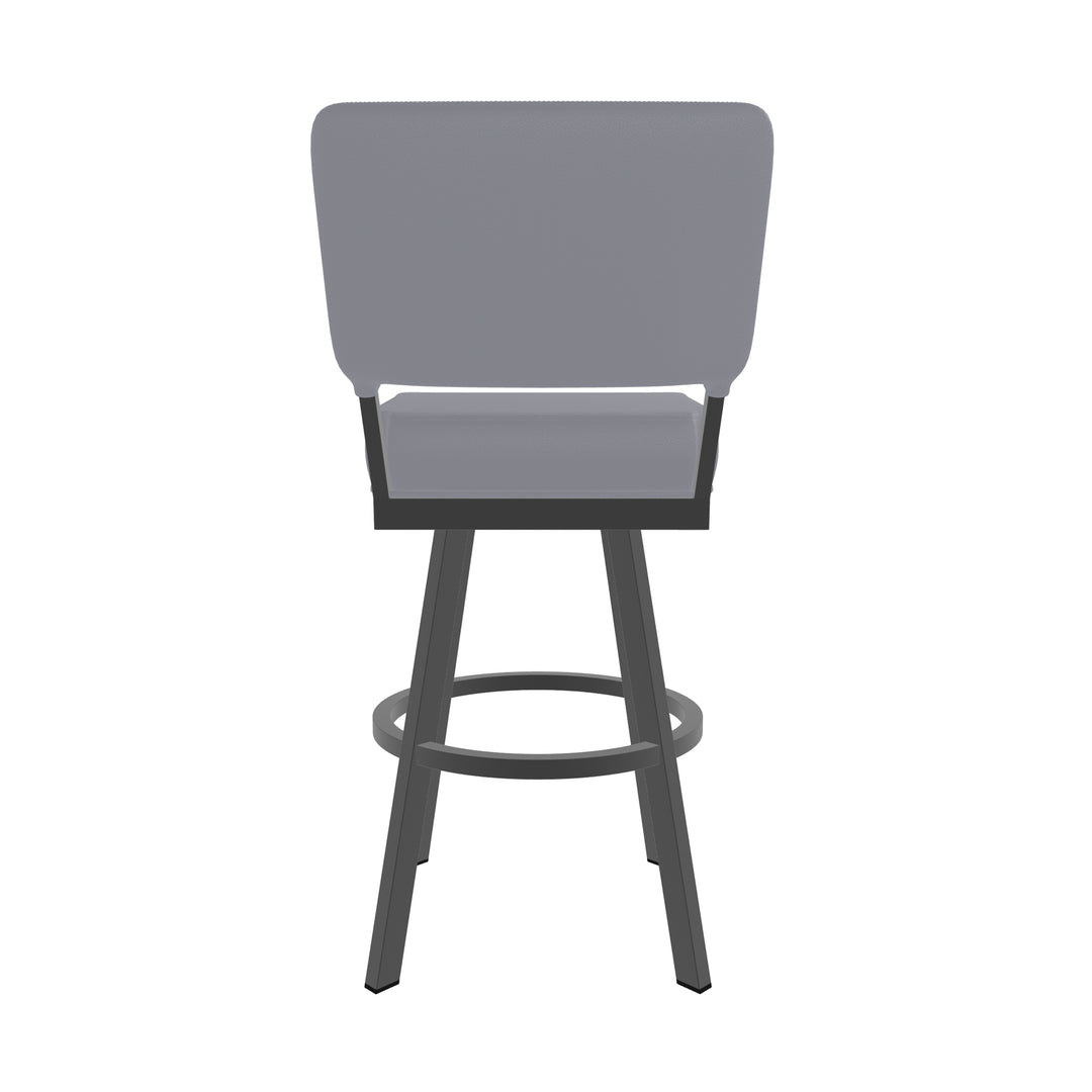 19.75"W x 23.5"D x 44"H / Charcoal Gray/Firestone Grey