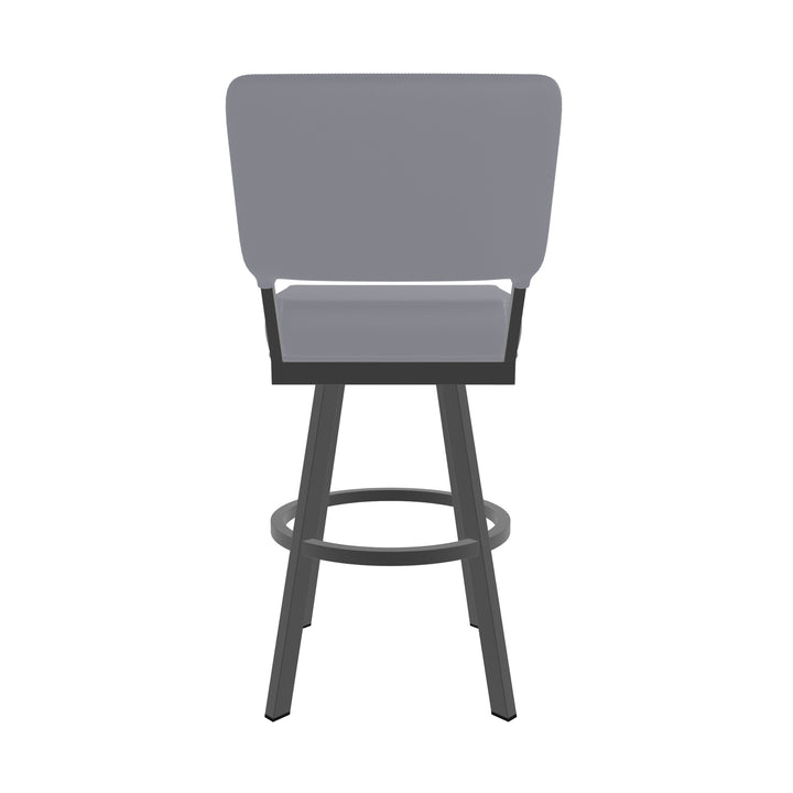 19.75"W x 23.5"D x 44"H / Charcoal Gray/Firestone Grey