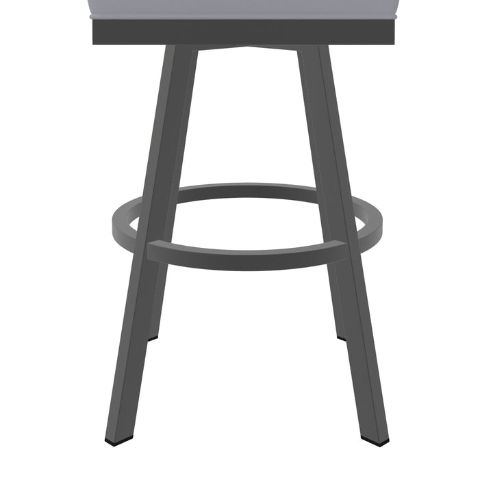 19.75"W x 23.5"D x 44"H / Charcoal Gray/Firestone Grey