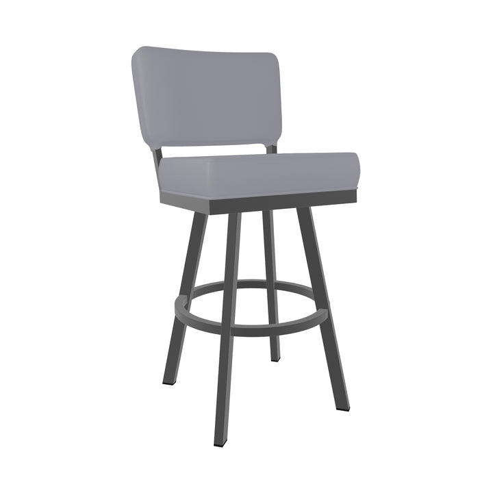 19.75"W x 23.5"D x 44"H / Charcoal Gray/Firestone Grey