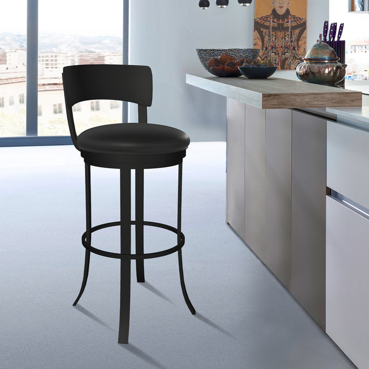 19.5"W x 18.5"D x 34"H / Licorice Black/Sable Onyx