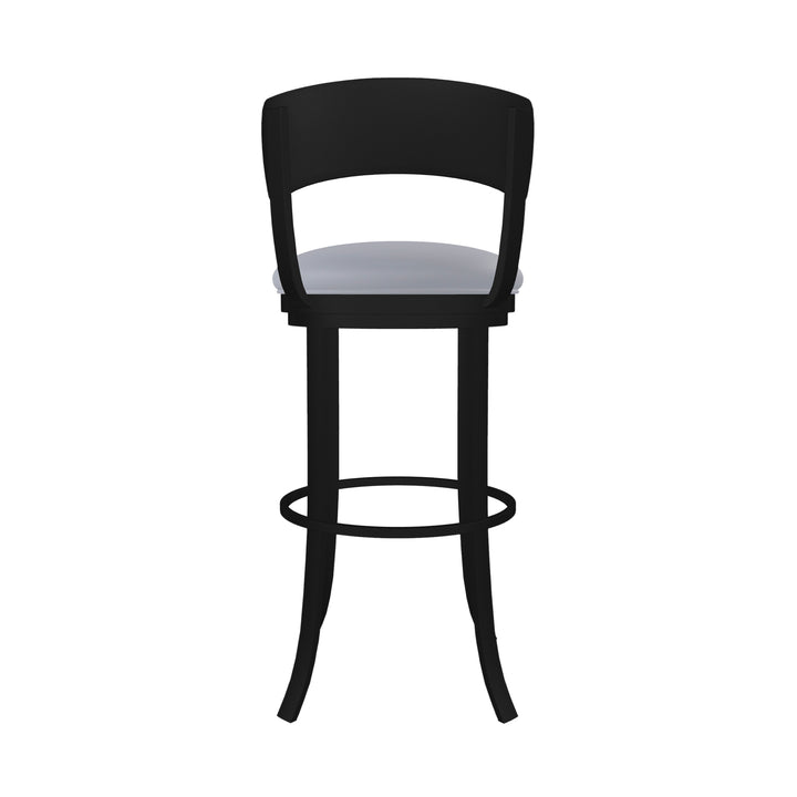 19.5"W x 18.5"D x 34"H / Charcoal Gray/Sable Onyx