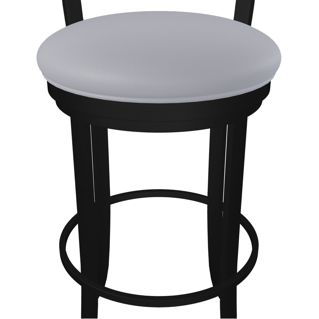 19.5"W x 18.5"D x 34"H / Charcoal Gray/Sable Onyx