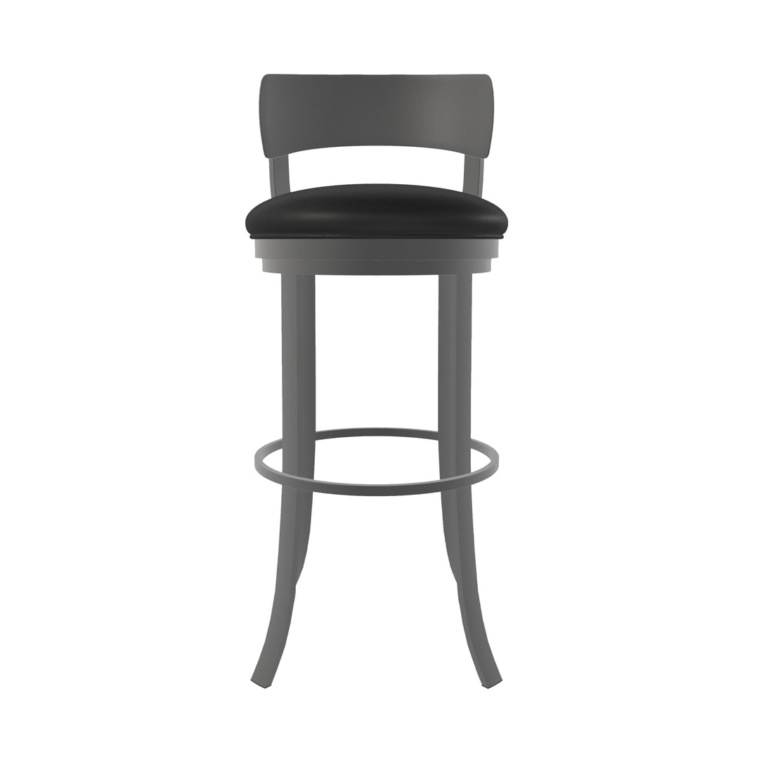 19.5"W x 18.5"D x 34"H / Licorice Black/Firestone Grey