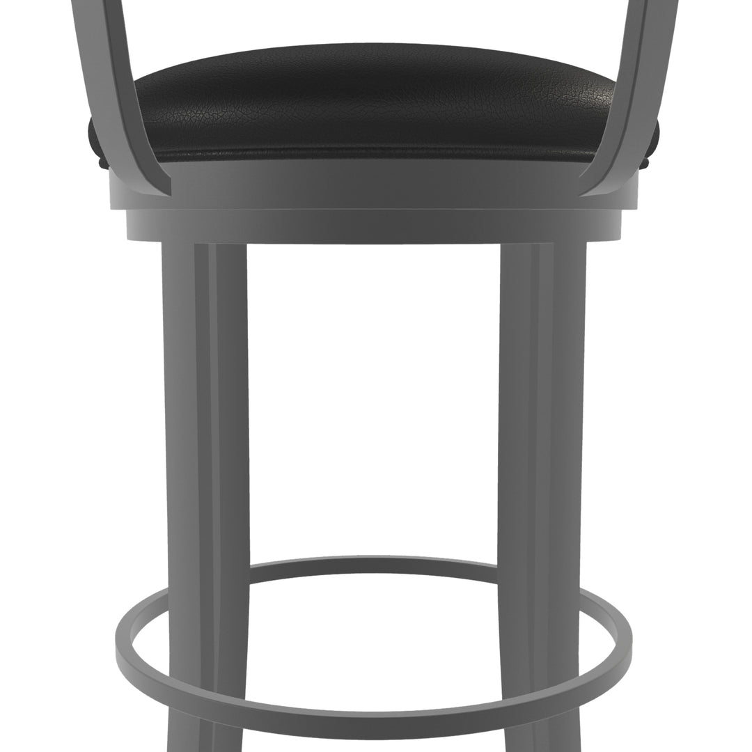 19.5"W x 19.5"D x 38"H / Licorice Black/Firestone Grey