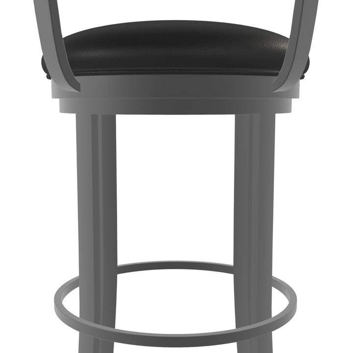 19.5"W x 19.5"D x 38"H / Licorice Black/Firestone Grey